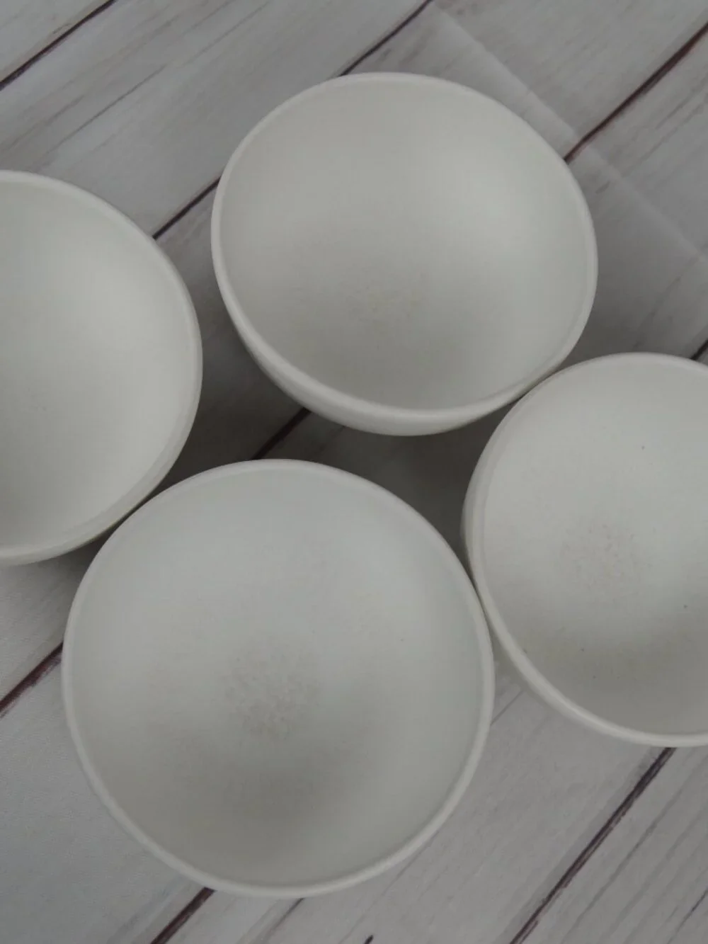 West Elm Kanto Stoneware Condiment Bowls Ice White Set of 4 NEW